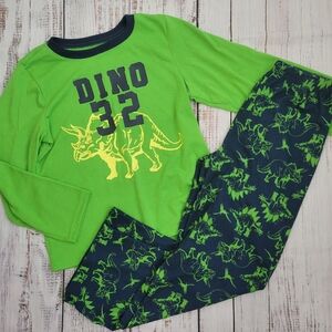 Carter's Boys Pajamas Set PJS Long Sleeve Dinosaur 10